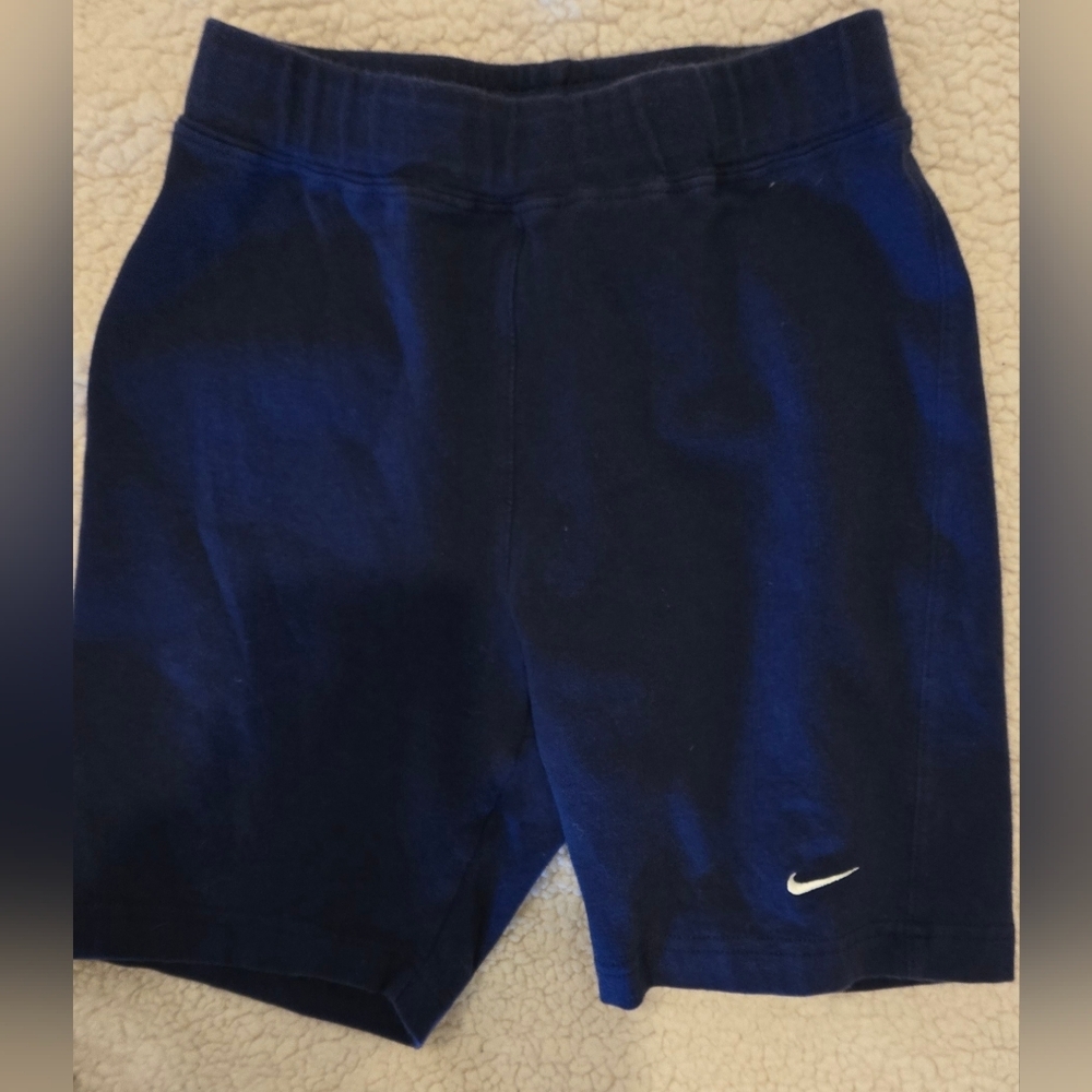 Nike Women's Bike Work Out Shorts - Navy Blue Size Small Biker Shorts